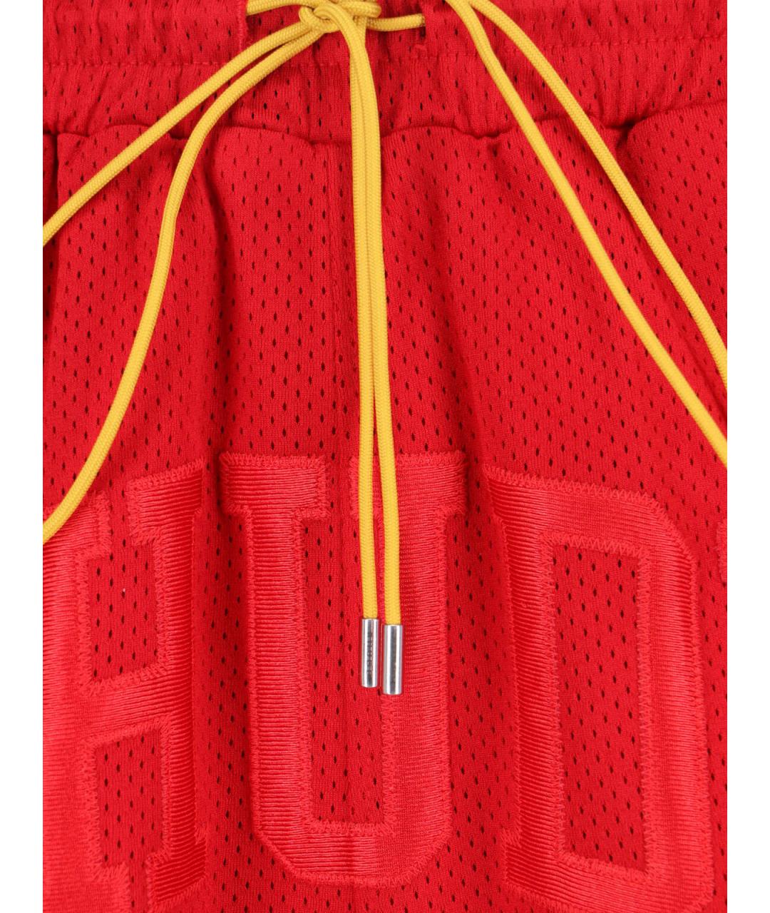 RHUDE Красные полиэстеровые шорты, фото 4