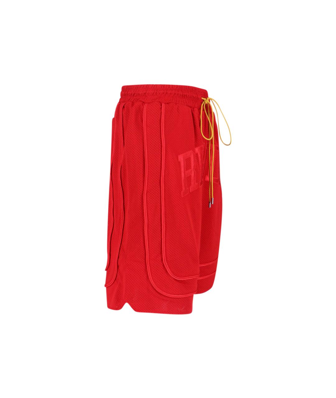 RHUDE Красные полиэстеровые шорты, фото 3