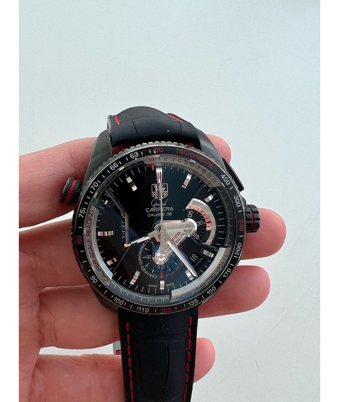 TAG HEUER Черные титановые часы, фото 4