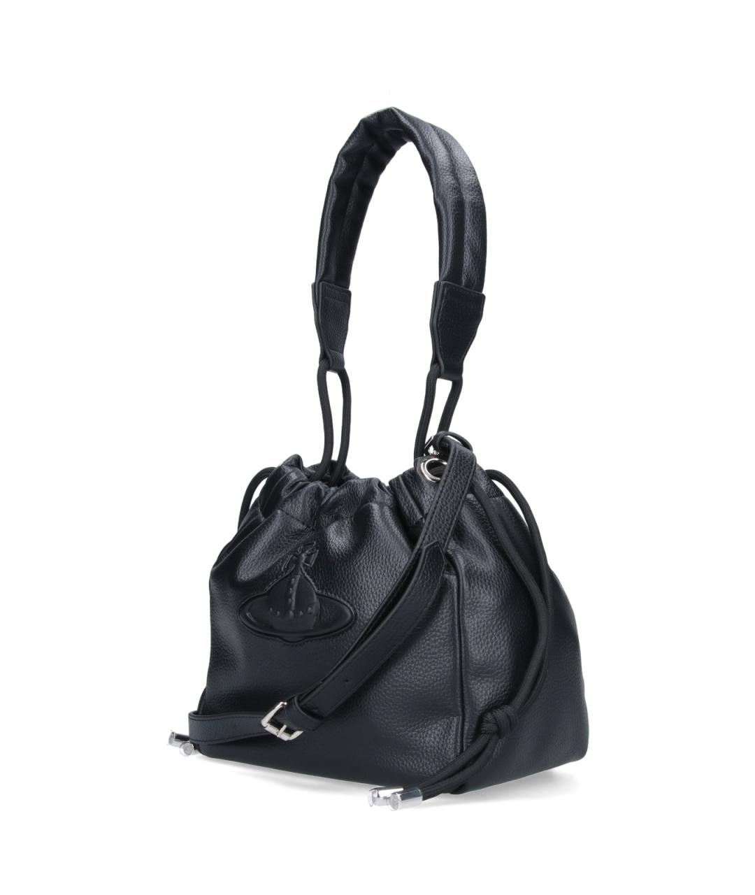 VIVIENNE WESTWOOD Черная сумка через плечо из искусственной кожи, фото 2