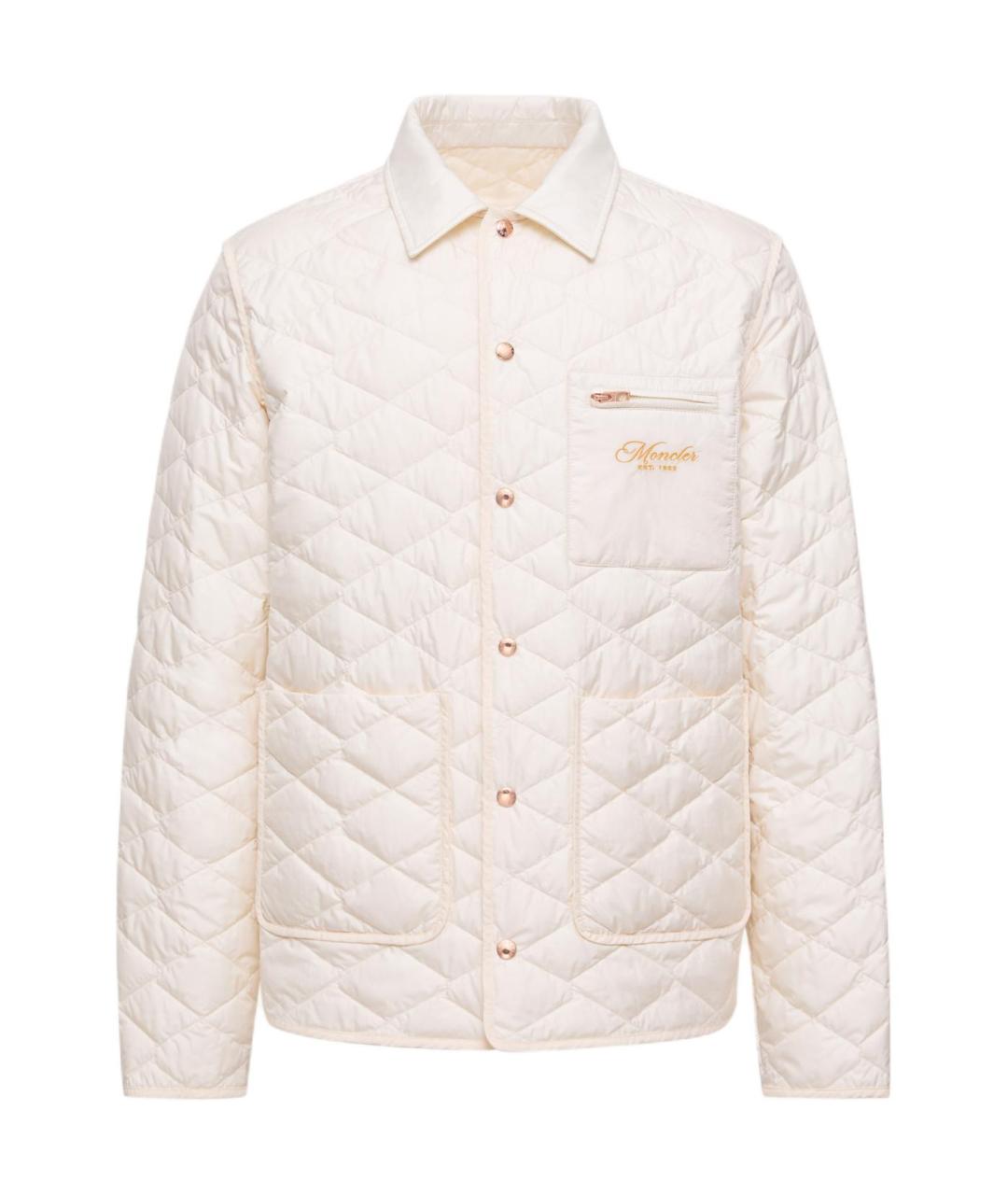 MONCLER Белая куртка, фото 1