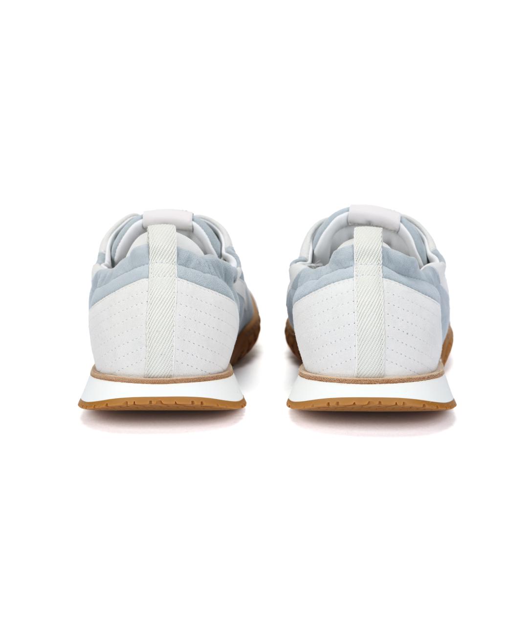 HERMES Синие низкие кроссовки / кеды, фото 4