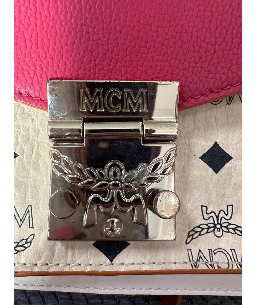MCM Мульти кожаная сумка с короткими ручками, фото 6