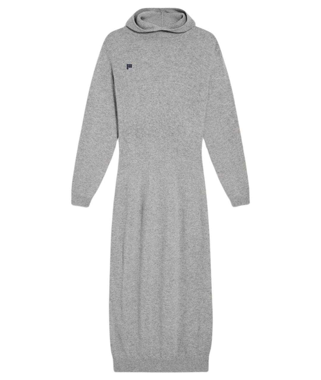 THE PANGAIA Серое кашемировое повседневное платье, фото 1