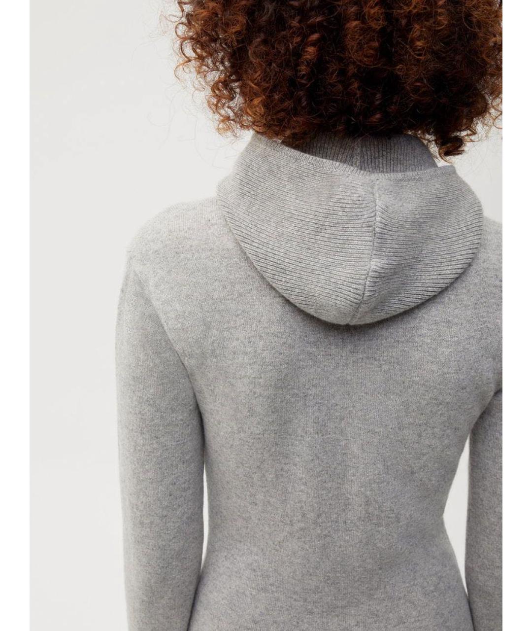 THE PANGAIA Серое кашемировое повседневное платье, фото 3