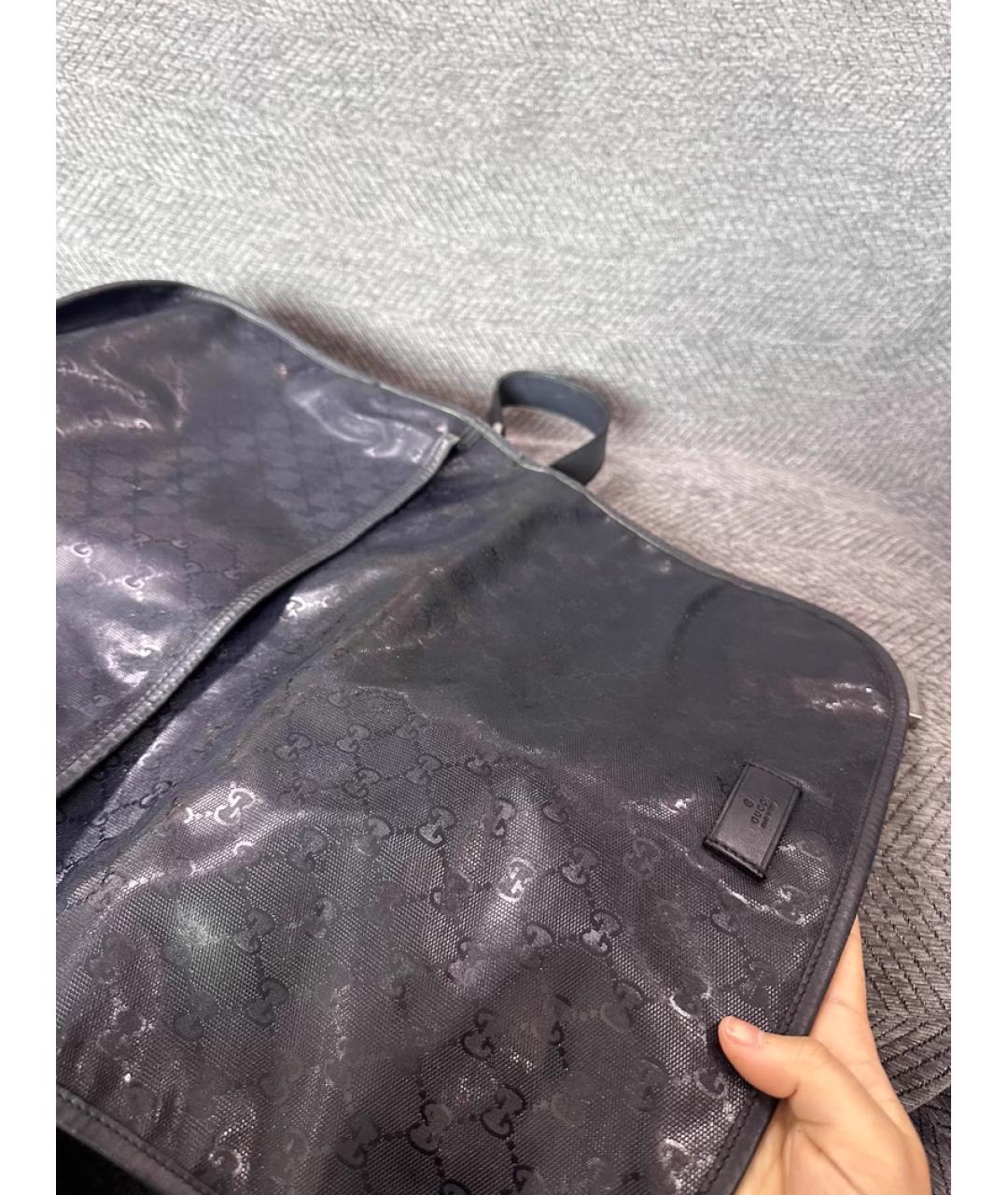 GUCCI Темно-синяя сумка на плечо, фото 5