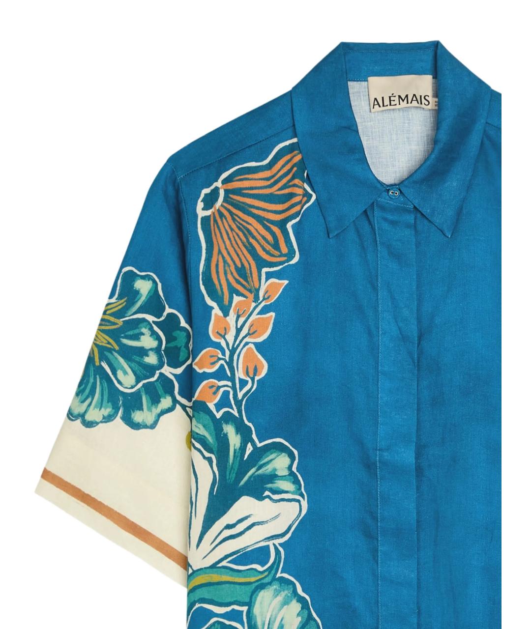 Alemais Синяя льняная рубашка, фото 2