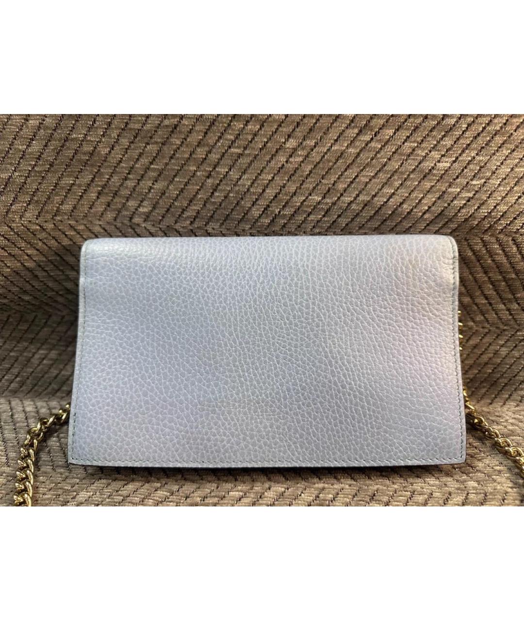 GUCCI Синяя кожаная сумка через плечо, фото 2