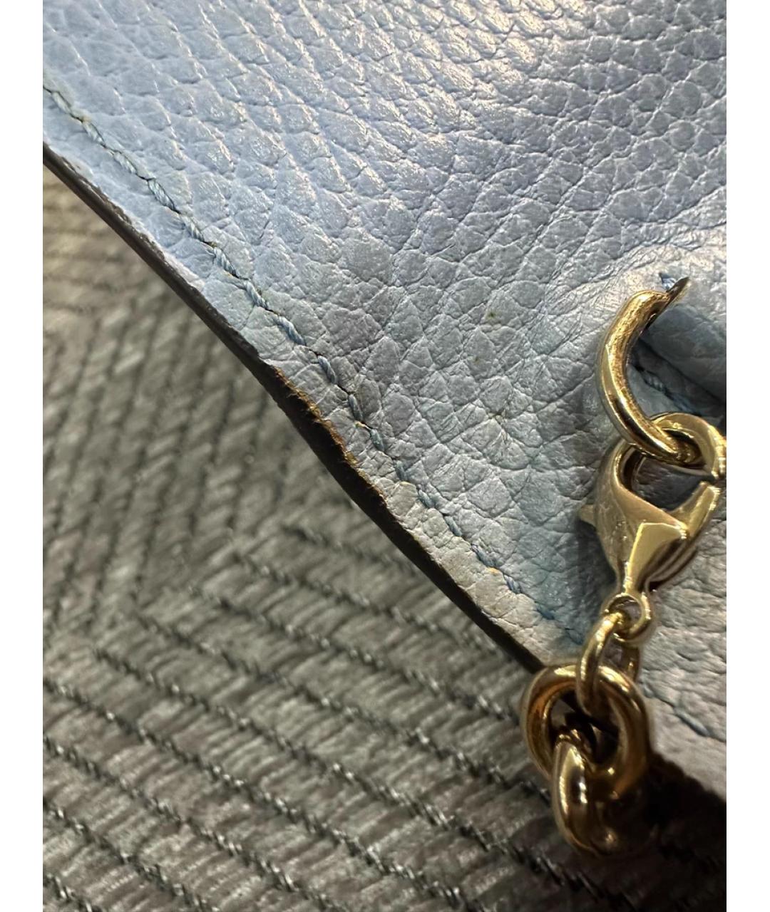 GUCCI Синяя кожаная сумка через плечо, фото 4