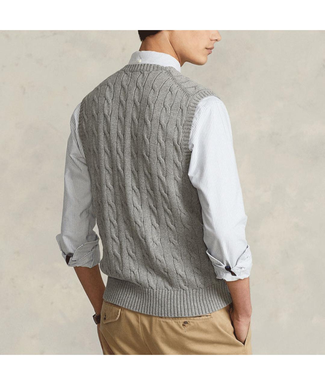 POLO RALPH LAUREN Серая жилетка, фото 4