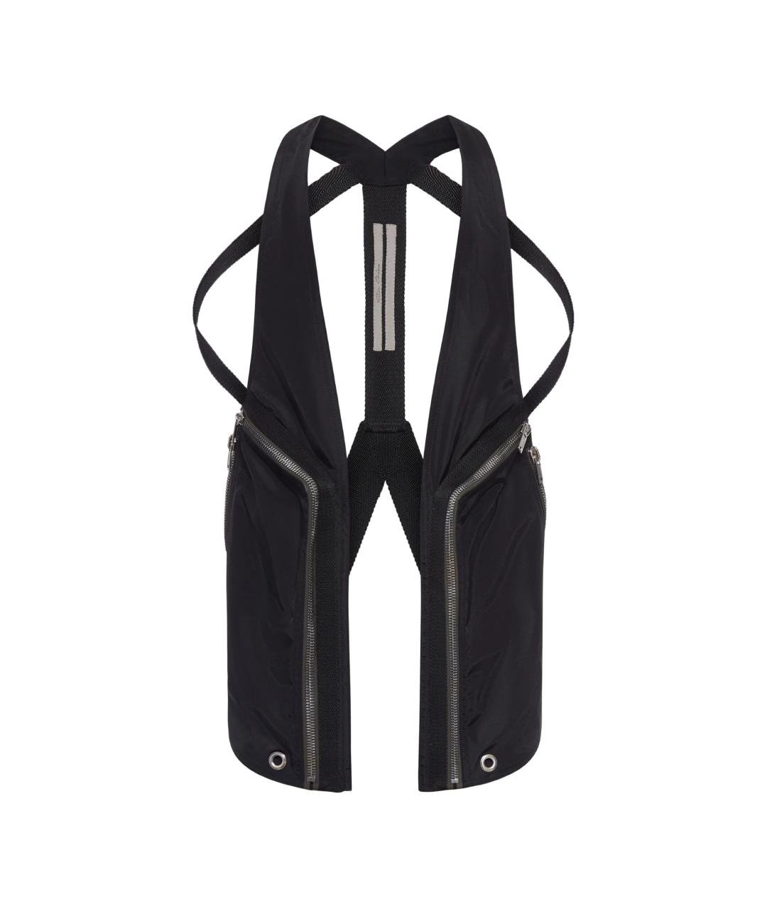 RICK OWENS Черный полиамидовый жилет, фото 1