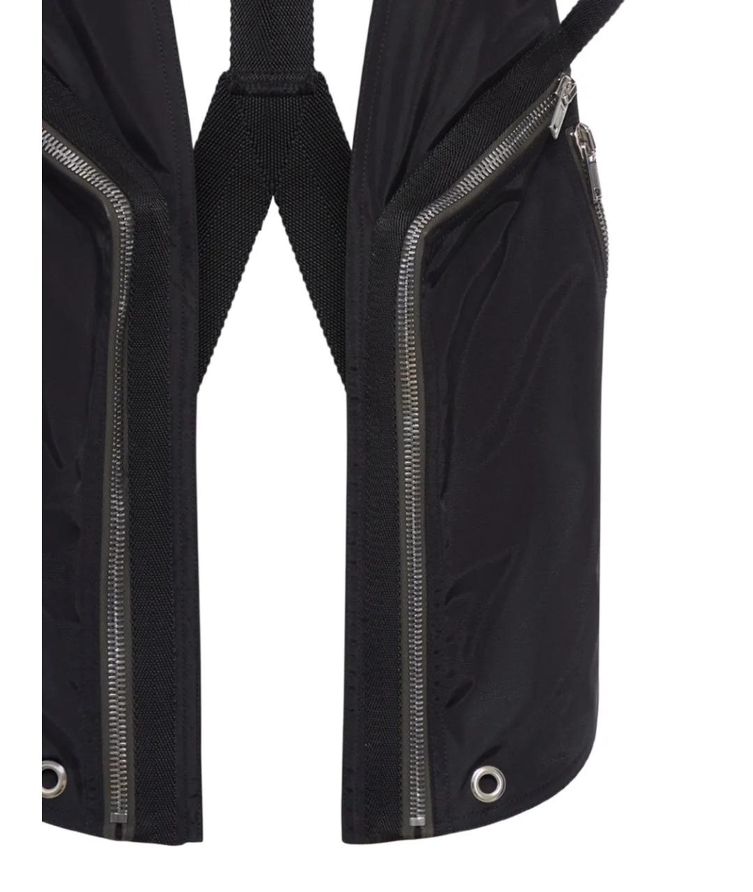 RICK OWENS Черный полиамидовый жилет, фото 2