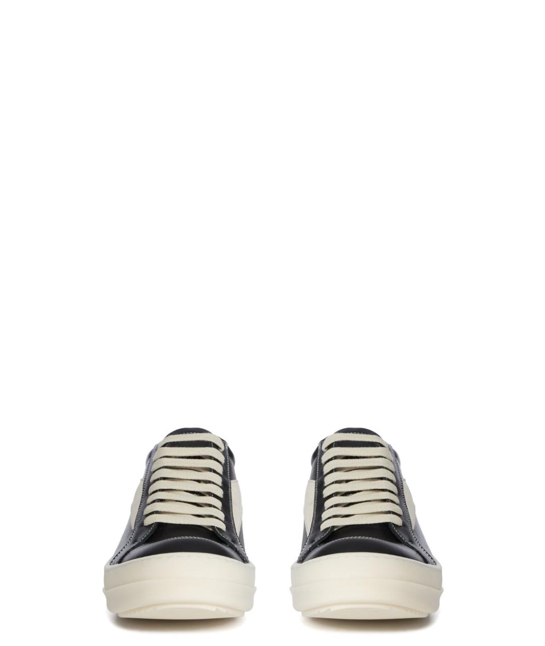 RICK OWENS Черные кожаные низкие ботинки, фото 3