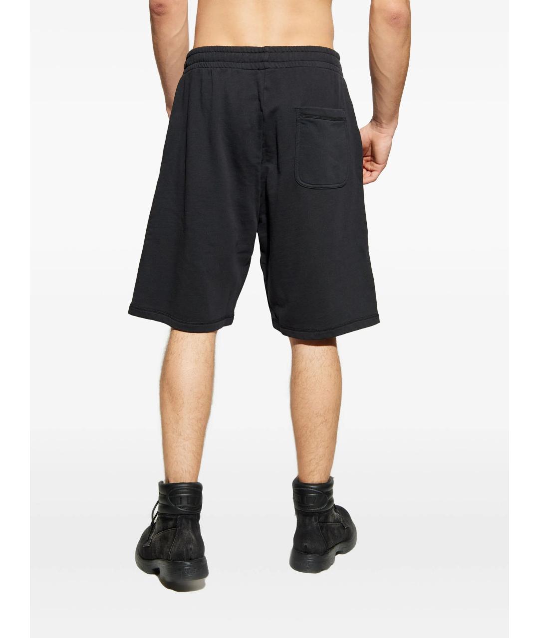 DIESEL Черные хлопковые шорты, фото 4