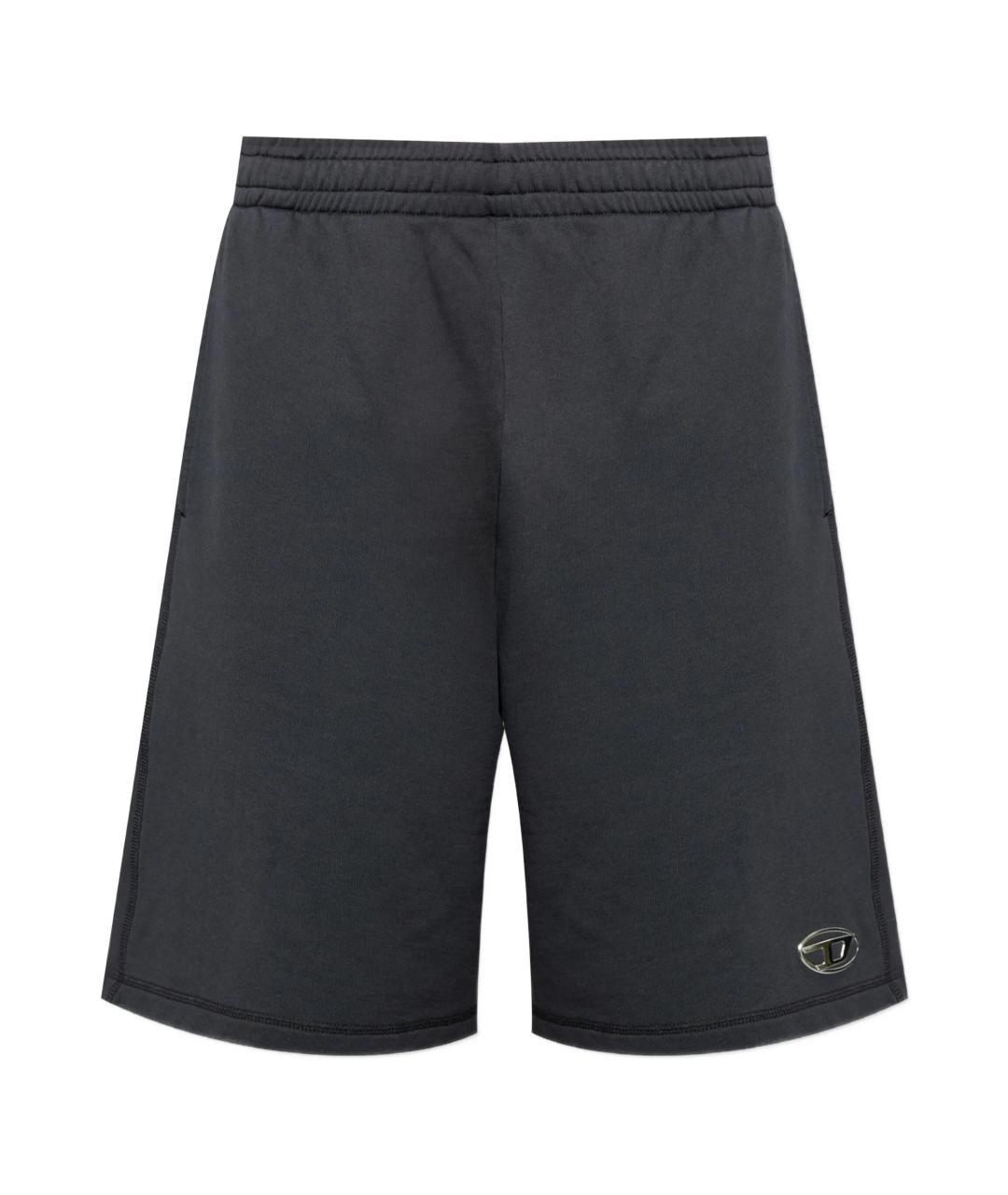 DIESEL Черные хлопковые шорты, фото 1