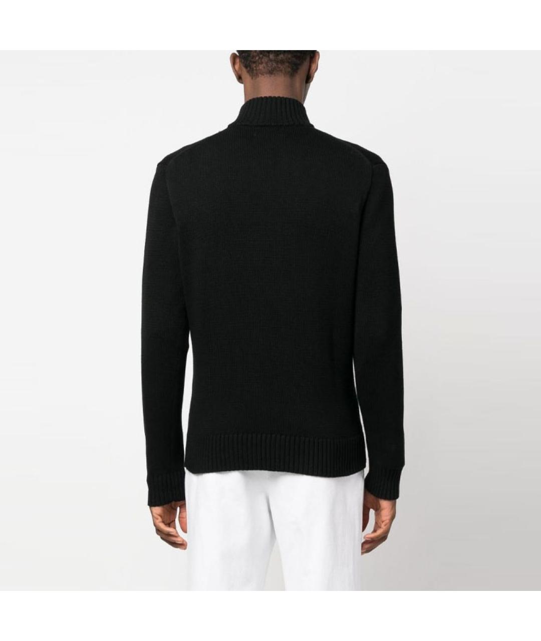 POLO RALPH LAUREN Черный хлопковый джемпер / свитер, фото 3