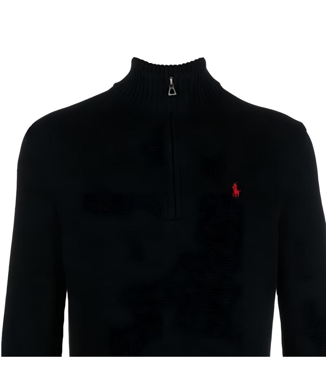 POLO RALPH LAUREN Черный хлопковый джемпер / свитер, фото 5