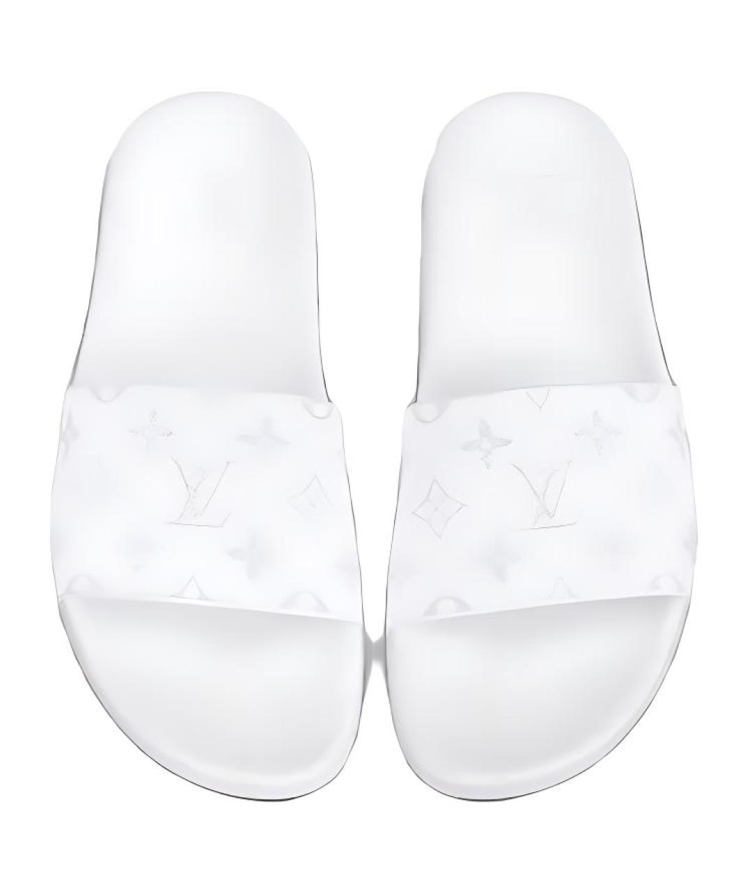 LOUIS VUITTON Белые шлепанцы, фото 3