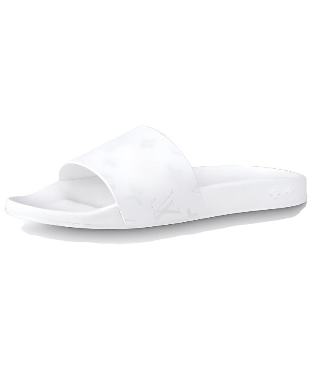 LOUIS VUITTON Белые шлепанцы, фото 2