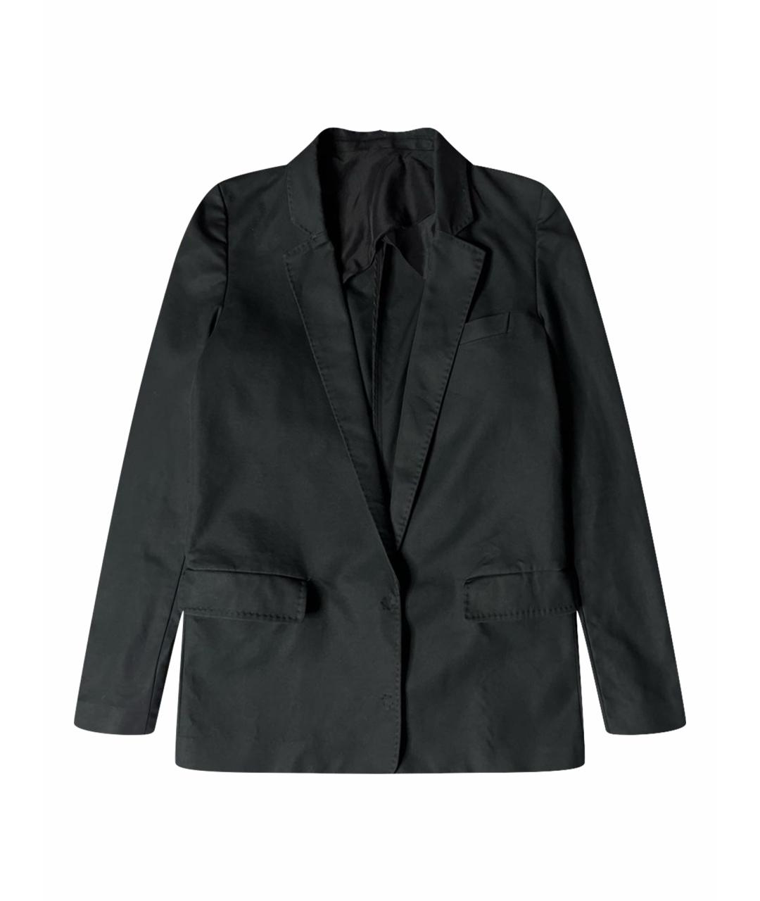 ACNE STUDIOS Черный хлопко-эластановый жакет/пиджак, фото 1