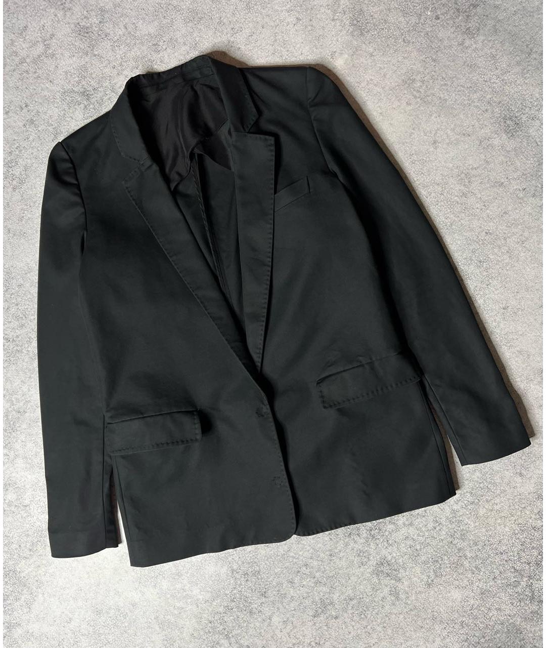 ACNE STUDIOS Черный хлопко-эластановый жакет/пиджак, фото 8