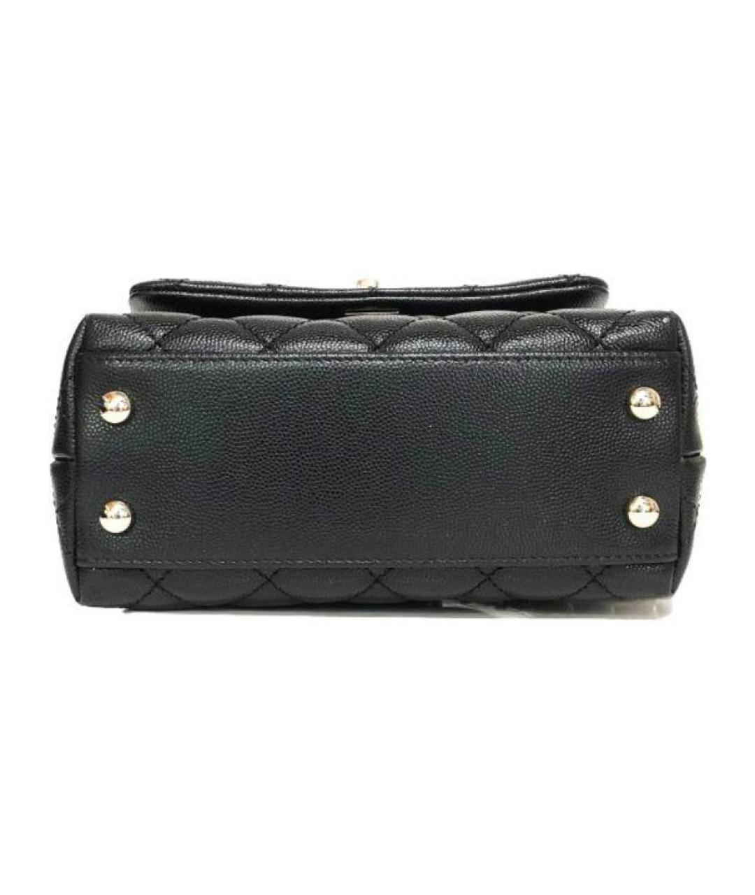CHANEL Черная кожаная сумка через плечо, фото 4