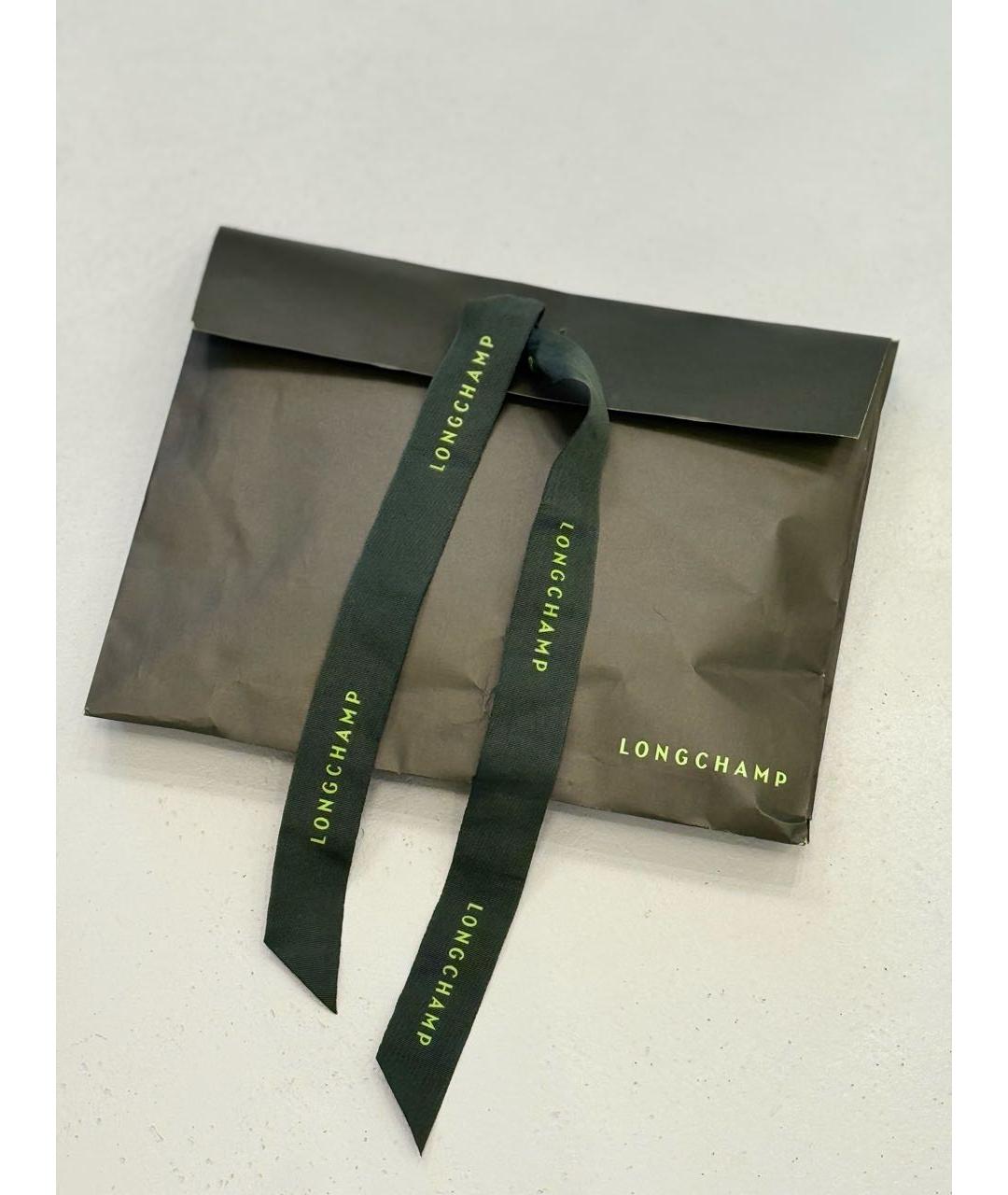 LONGCHAMP Зеленая пляжная сумка, фото 3