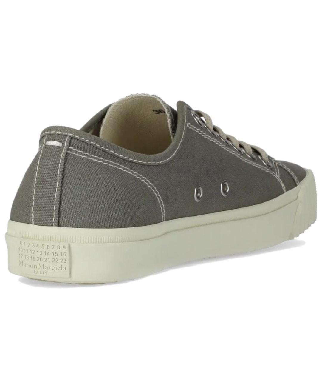 MAISON MARGIELA Серые кеды, фото 4