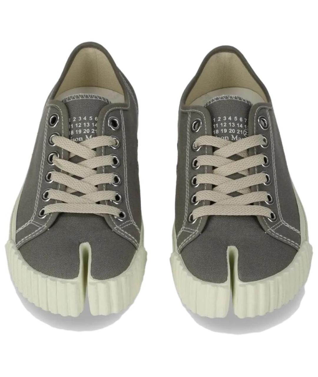 MAISON MARGIELA Серые кеды, фото 5