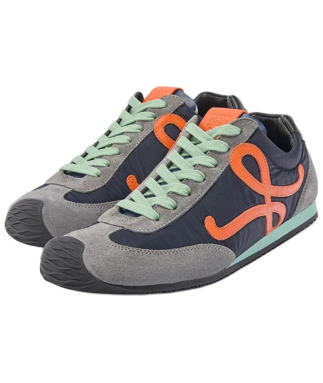 LOEWE Синие низкие кроссовки / кеды, фото 4