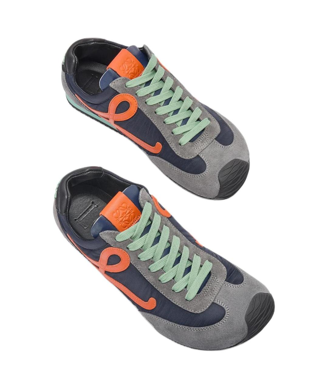 LOEWE Синие низкие кроссовки / кеды, фото 5