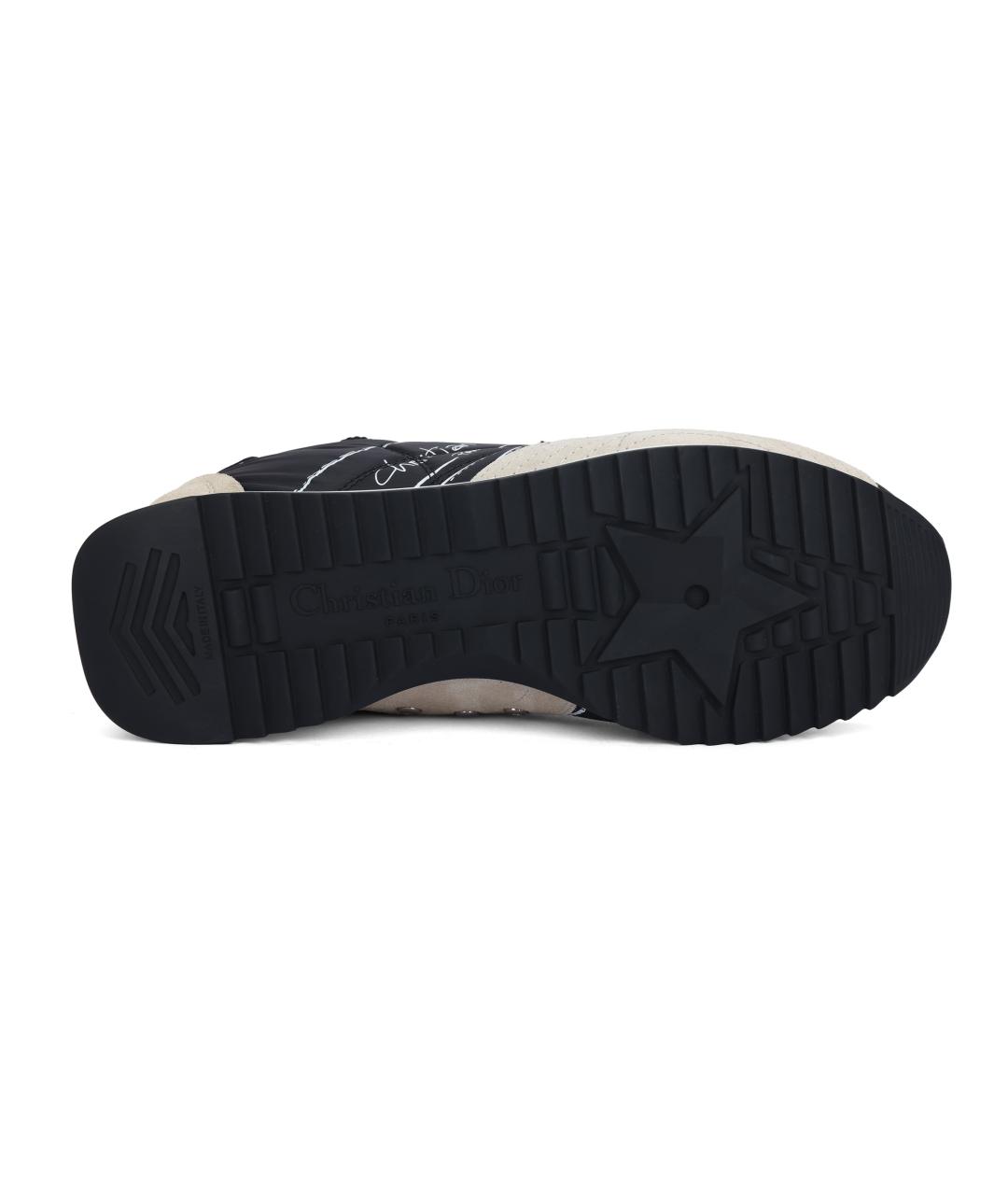 CHRISTIAN DIOR Черные кожаные кроссовки, фото 4