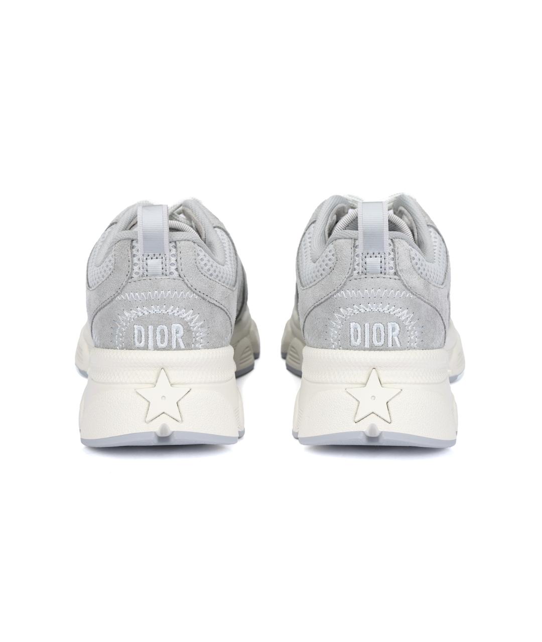 CHRISTIAN DIOR Серые замшевые кроссовки, фото 4