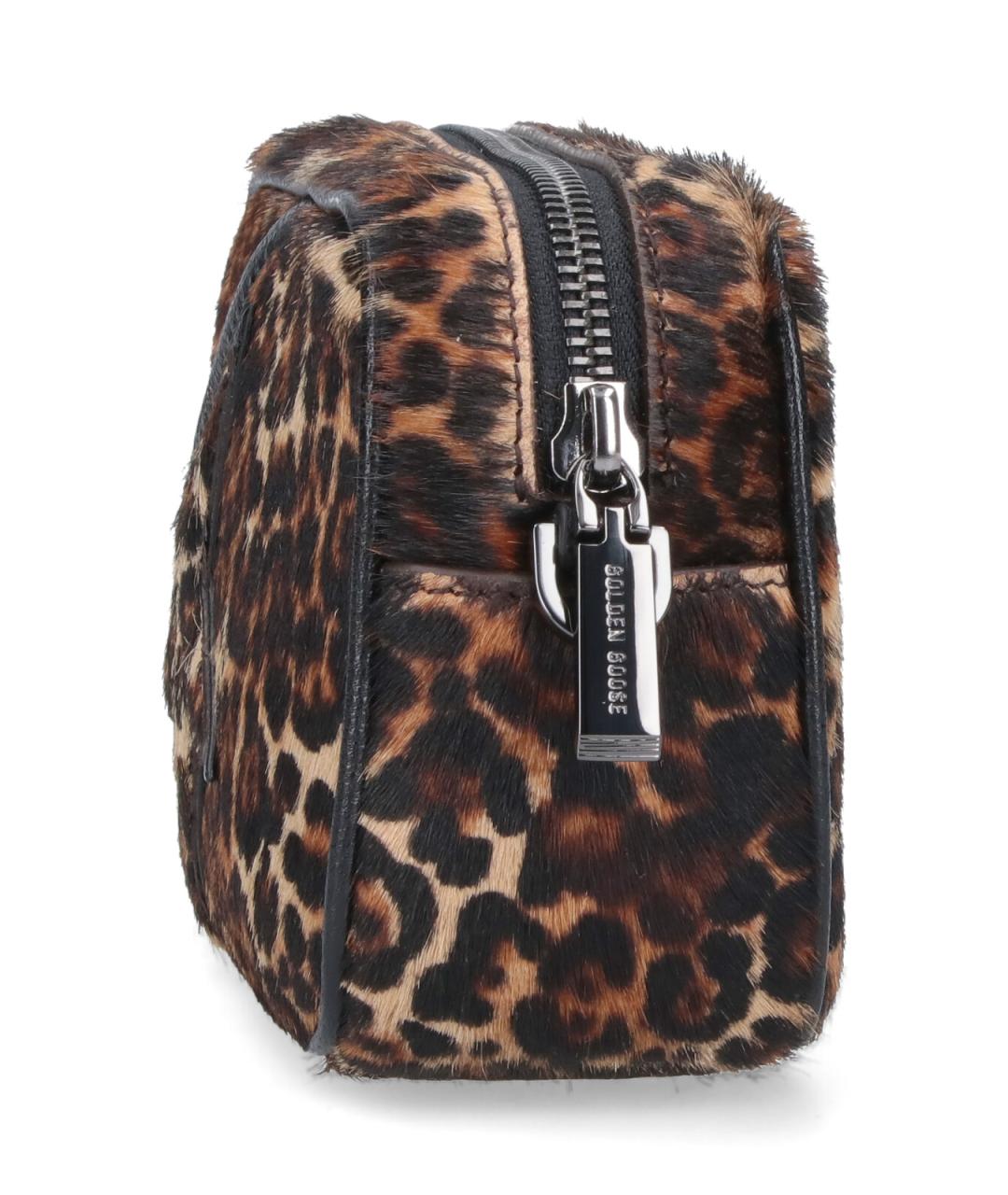 GOLDEN GOOSE DELUXE BRAND Коричневая кожаная сумка через плечо, фото 5