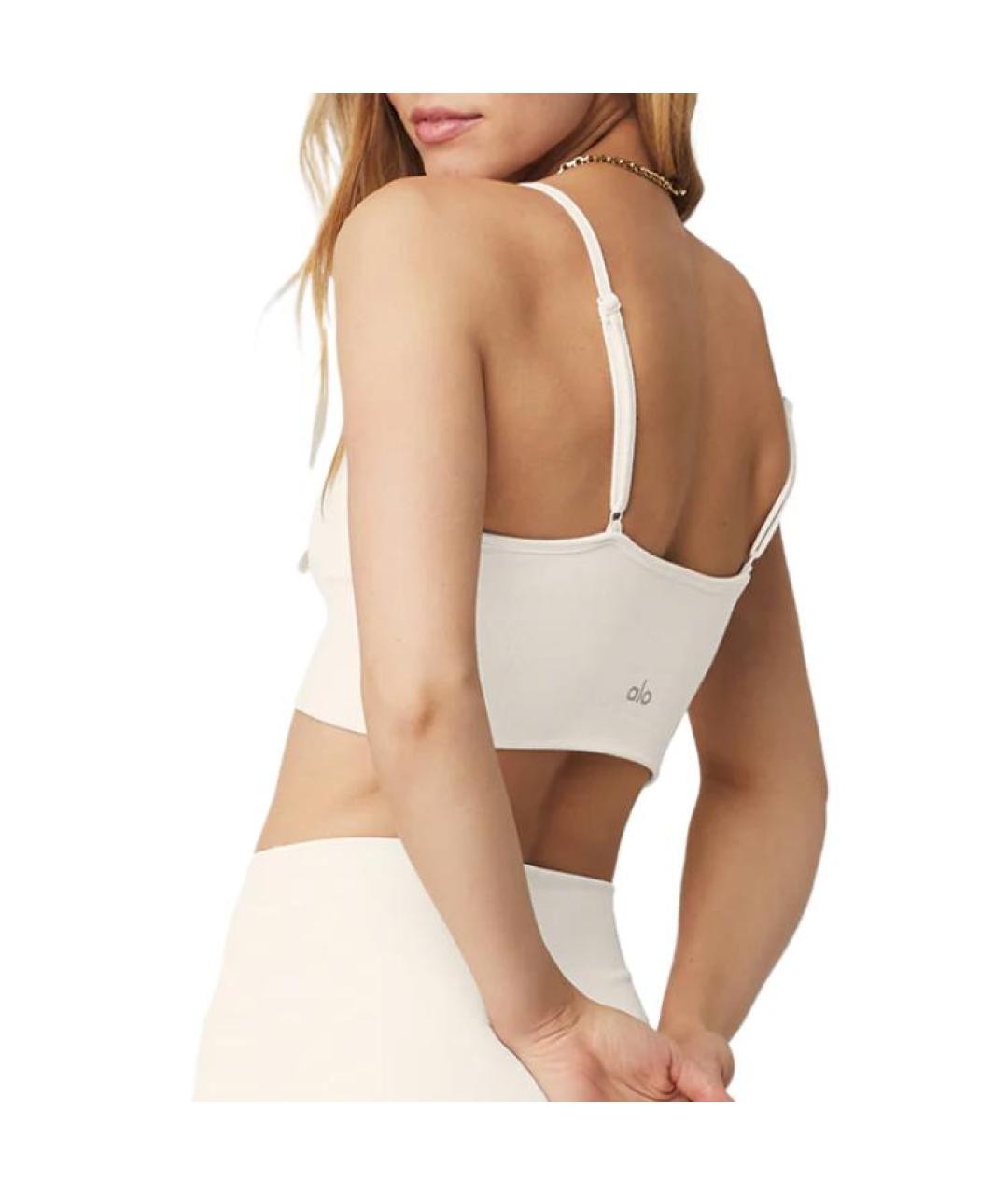 ALO YOGA Белая майка, фото 2