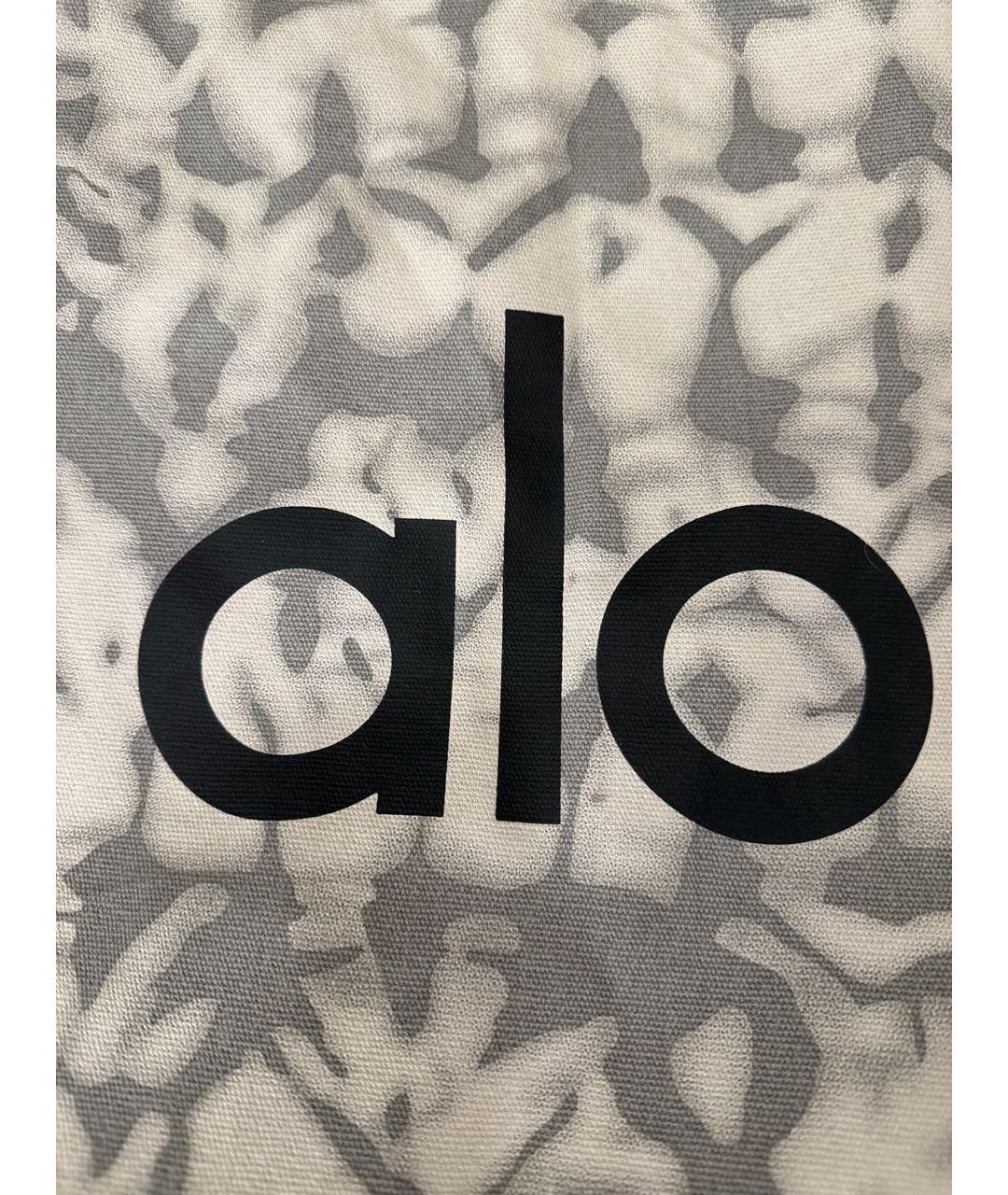 ALO YOGA Серая тканевая дорожная/спортивная сумка, фото 2