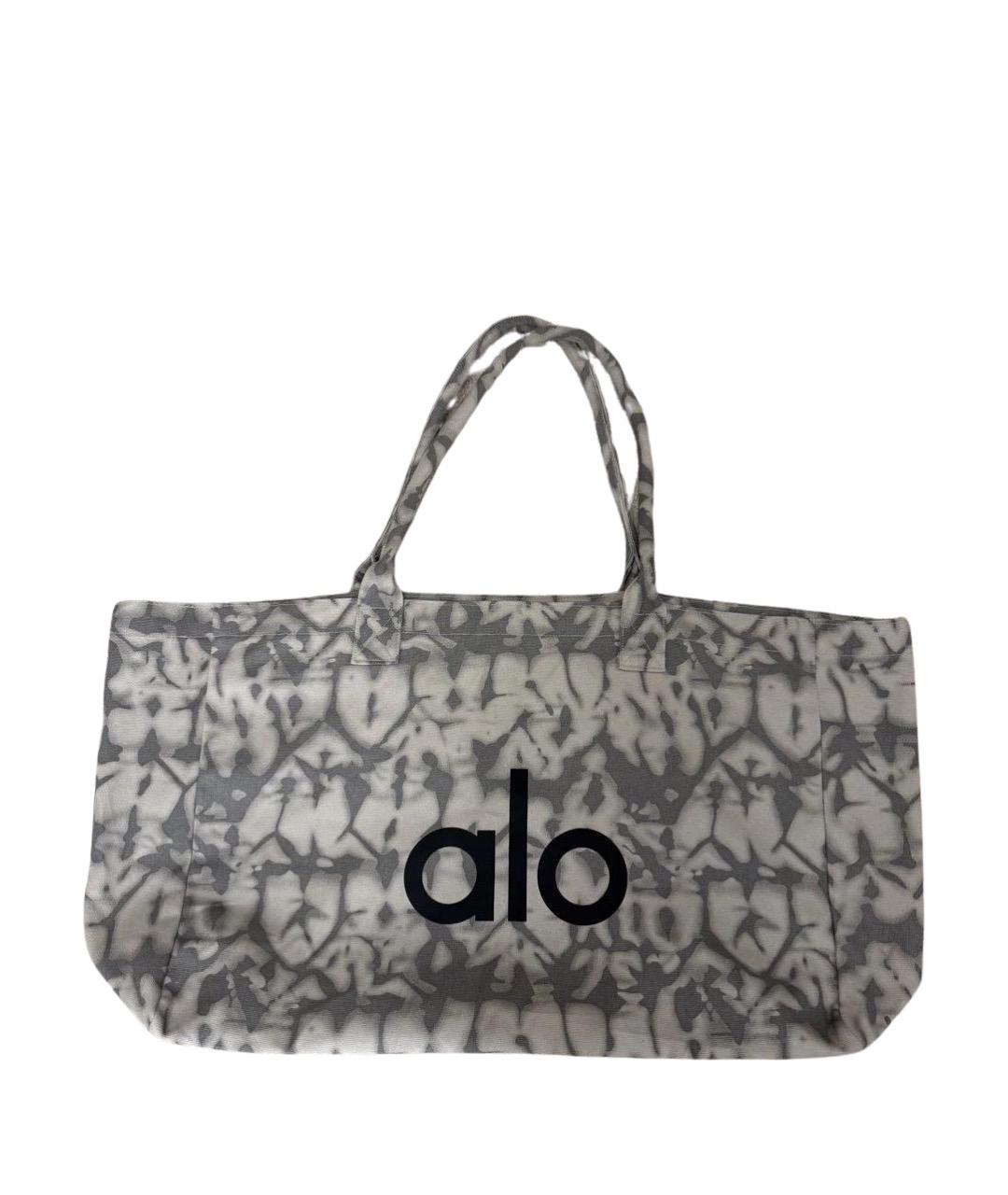 ALO YOGA Серая тканевая дорожная/спортивная сумка, фото 1