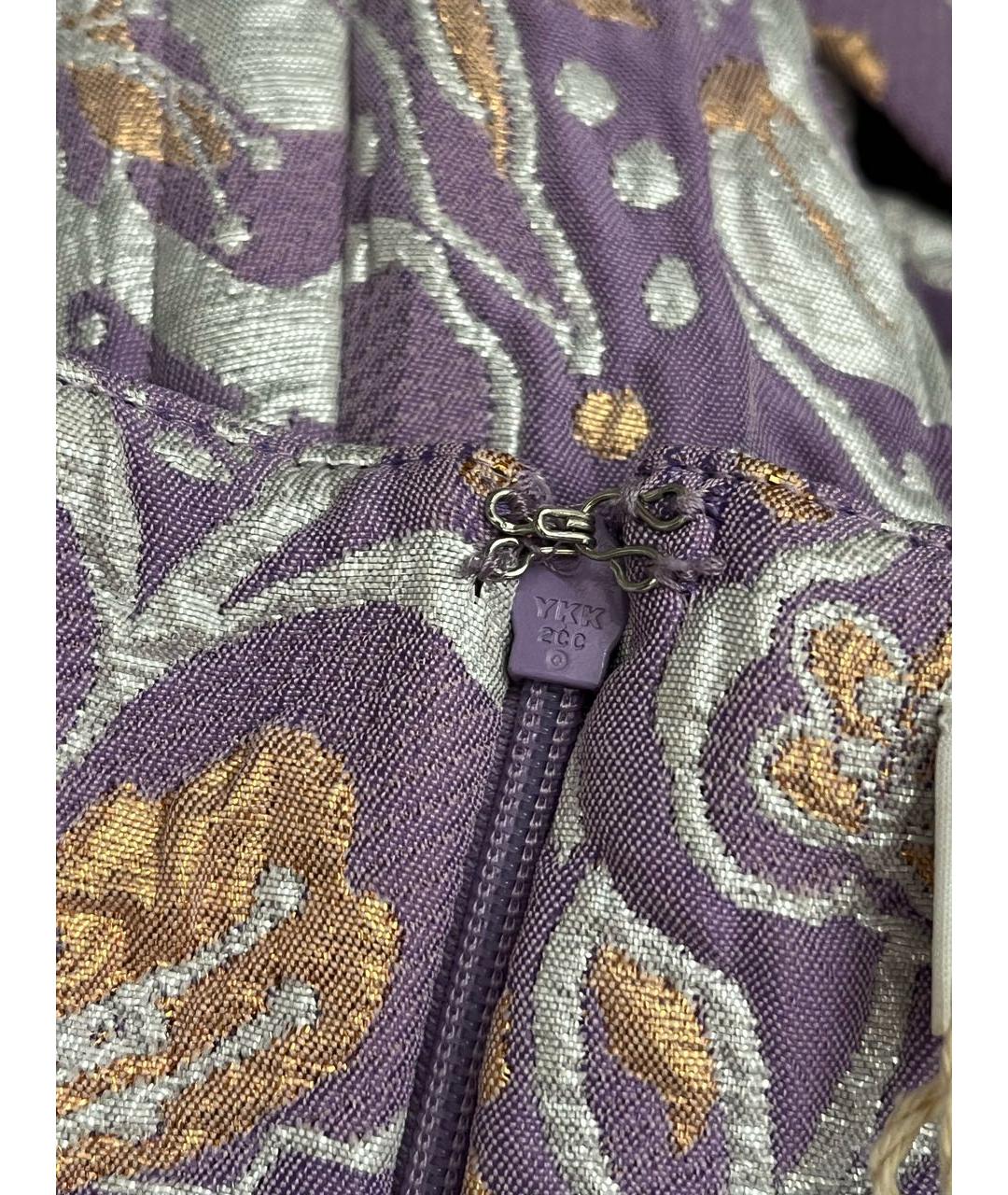 ROTATE Фиолетовое полиэстеровое повседневное платье, фото 4