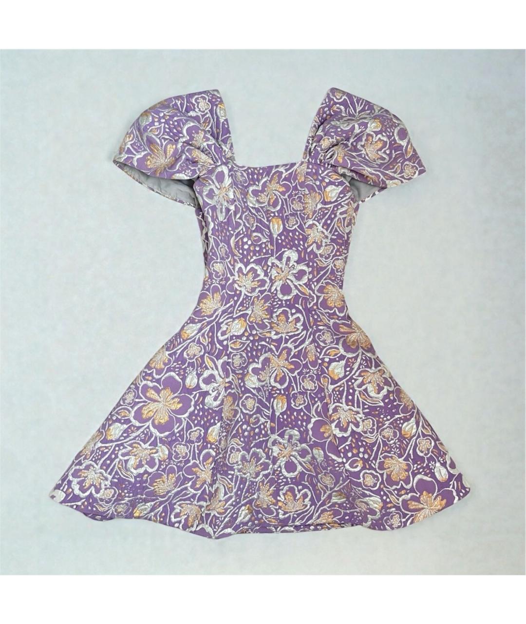 ROTATE Фиолетовое полиэстеровое повседневное платье, фото 9