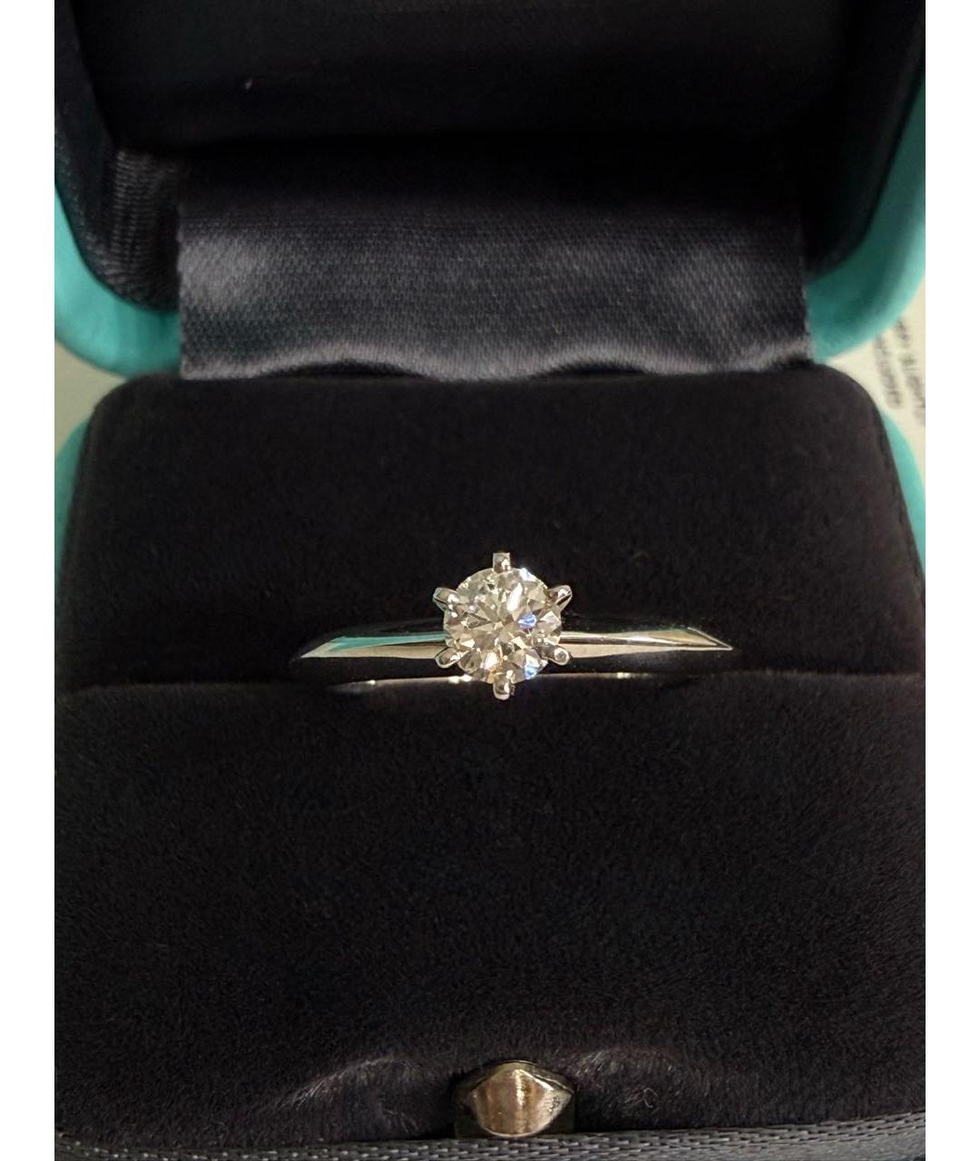 TIFFANY&CO Серебряное платиновое кольцо, фото 2