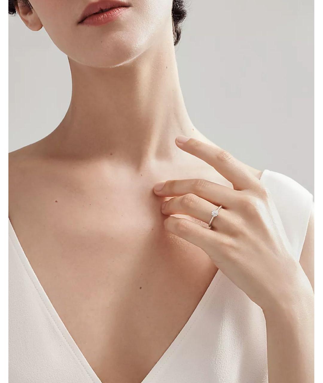 TIFFANY&CO Серебряное платиновое кольцо, фото 3