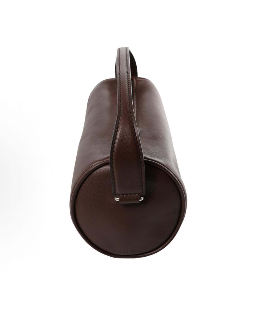 THE ROW Коричневая кожаная сумка с короткими ручками, фото 3