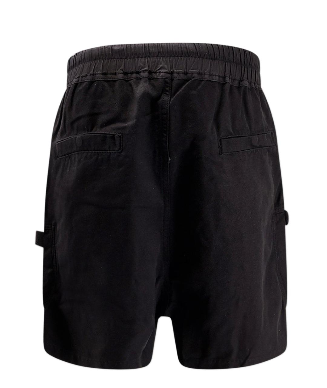 RICK OWENS DRKSHDW Черные хлопковые шорты, фото 2