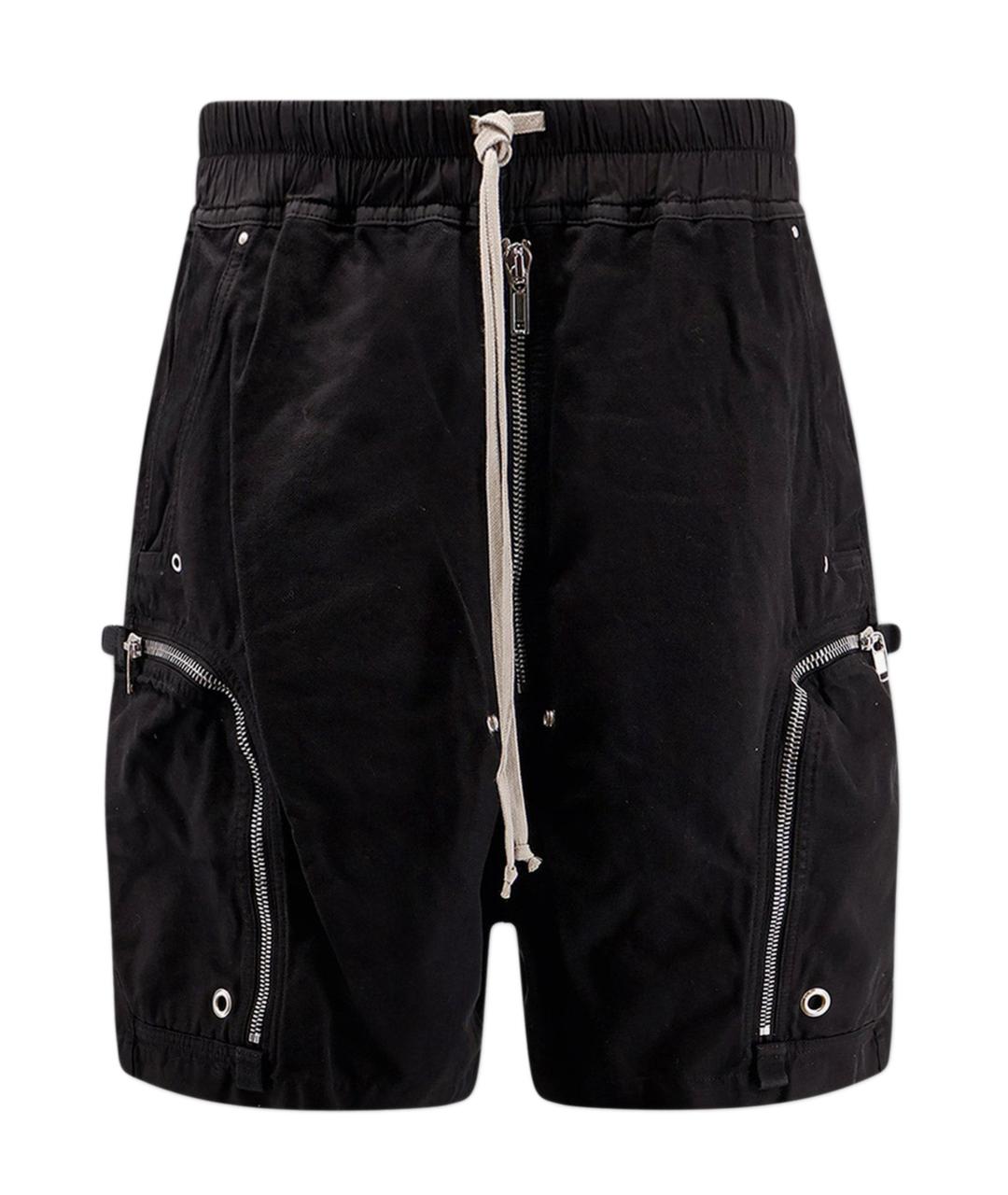 RICK OWENS DRKSHDW Черные хлопковые шорты, фото 1