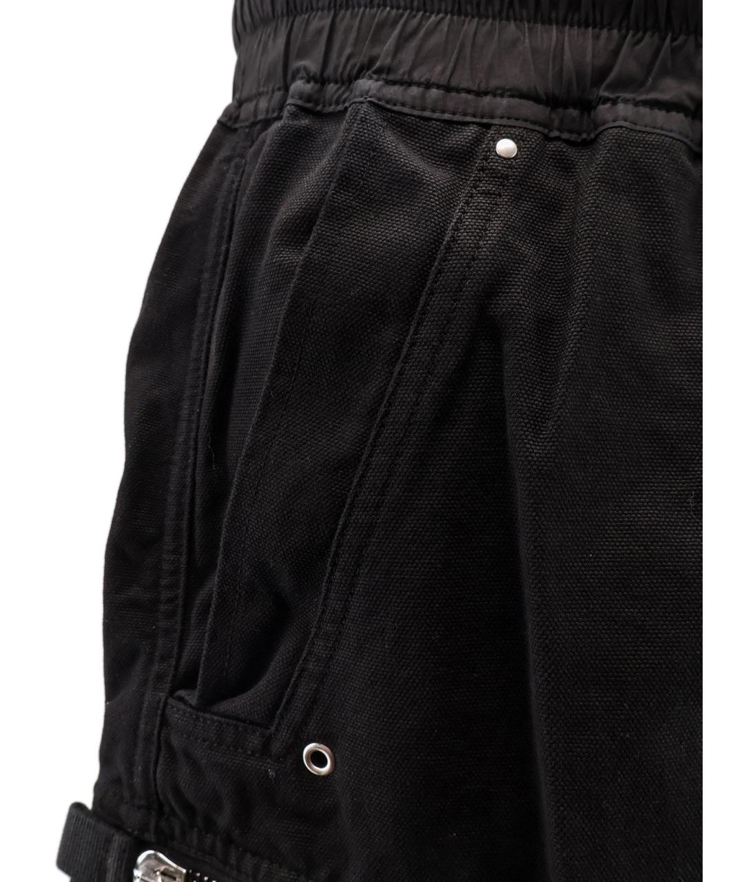 RICK OWENS DRKSHDW Черные хлопковые шорты, фото 3
