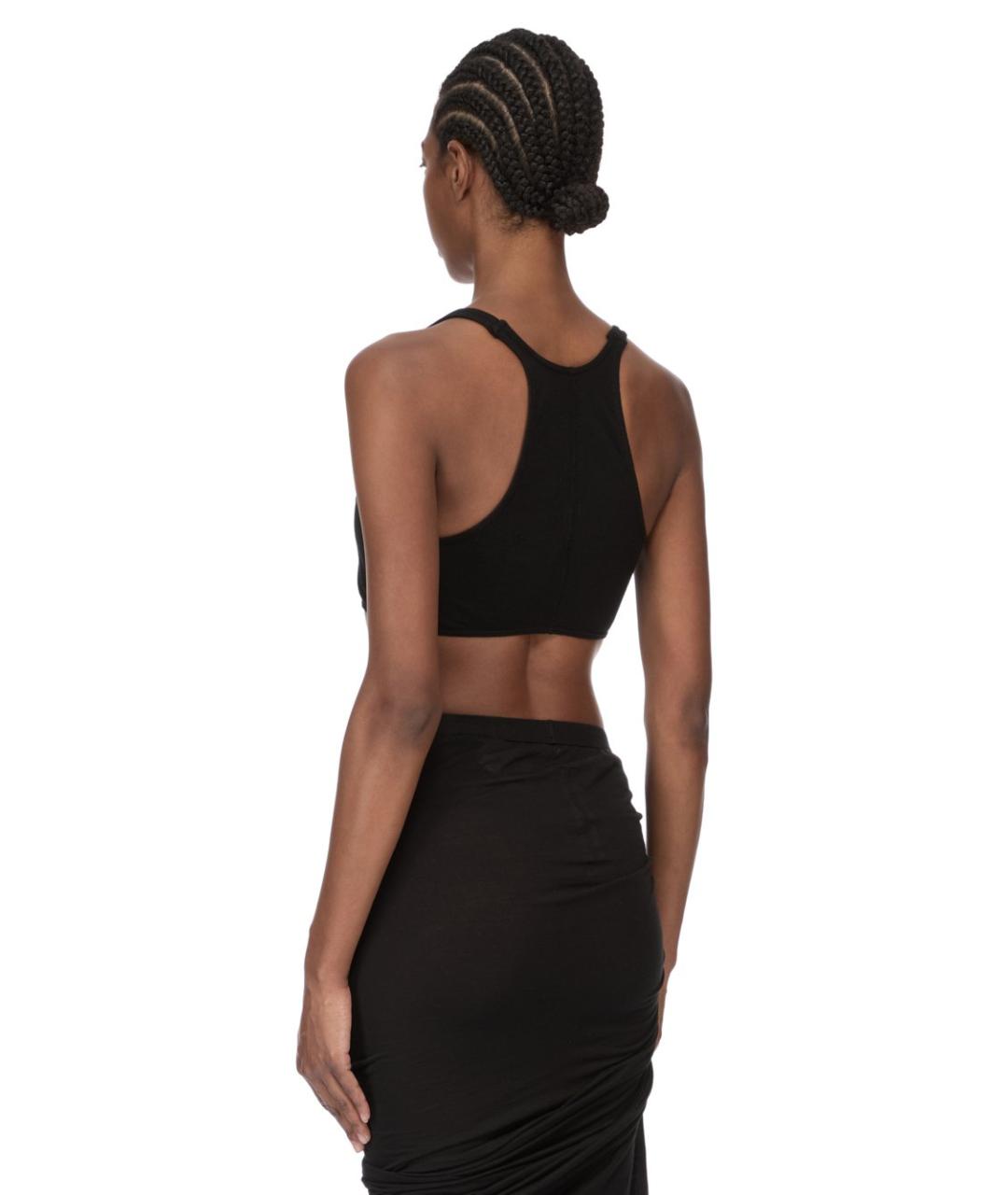 RICK OWENS DRKSHDW Черная хлопковая майка, фото 6