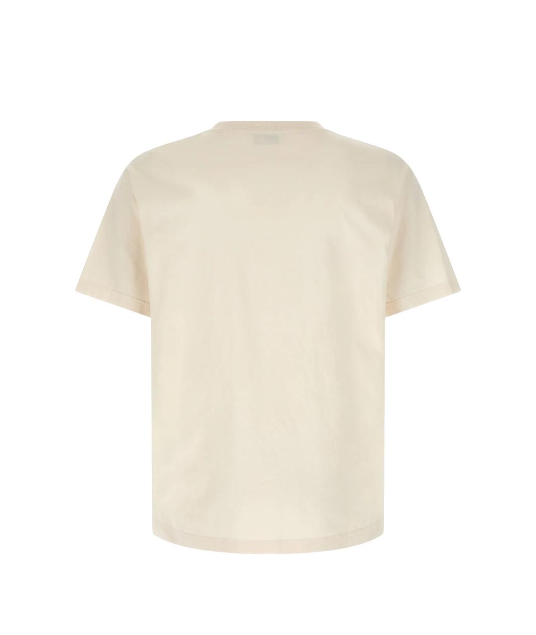KENZO Бежевая хлопковая футболка, фото 2