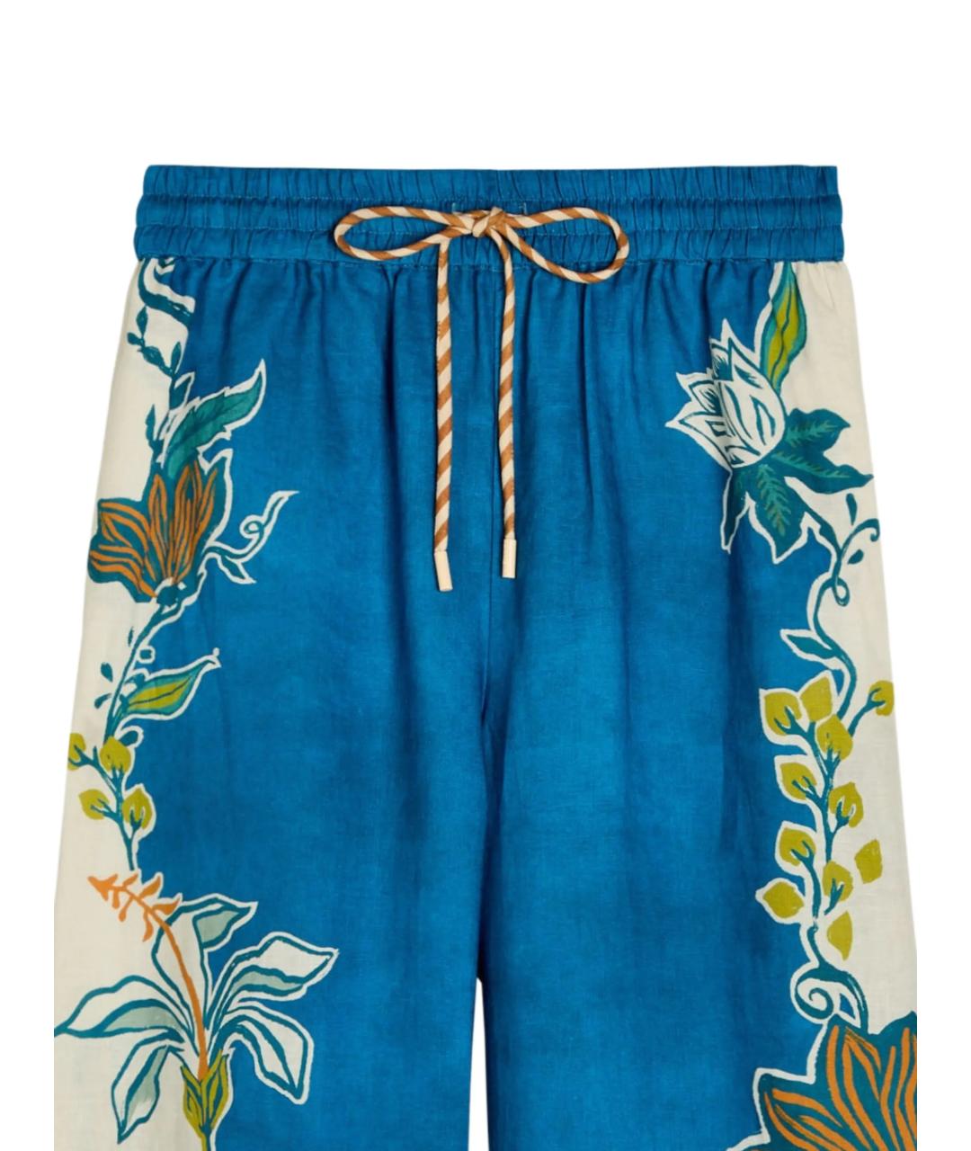 Alemais Мульти льняные прямые брюки, фото 2