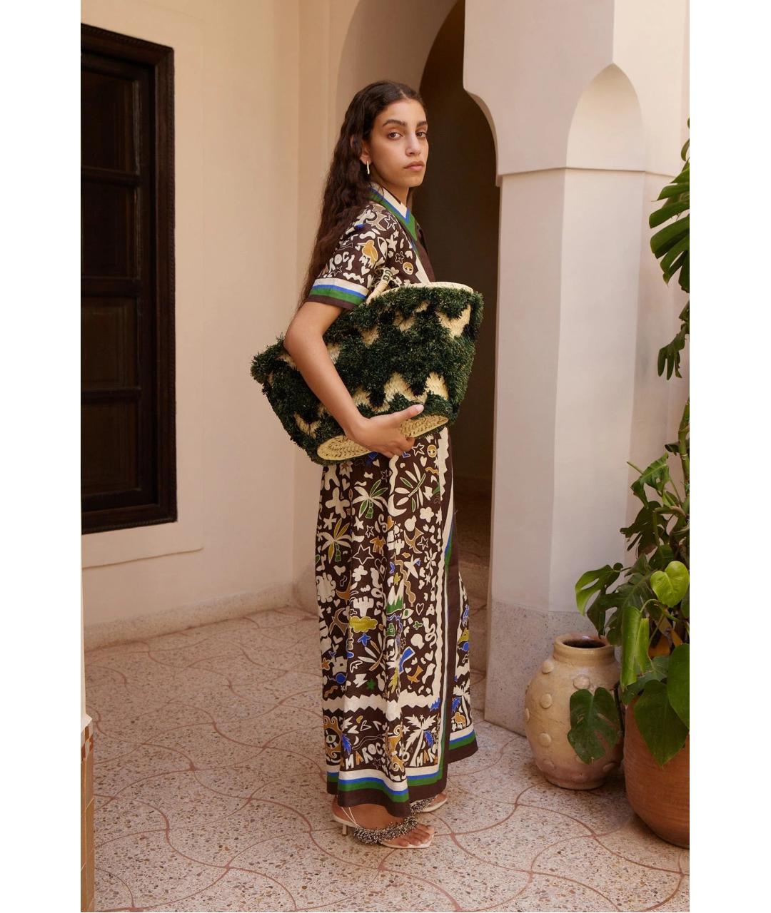 Alemais Мульти льняное повседневное платье, фото 3