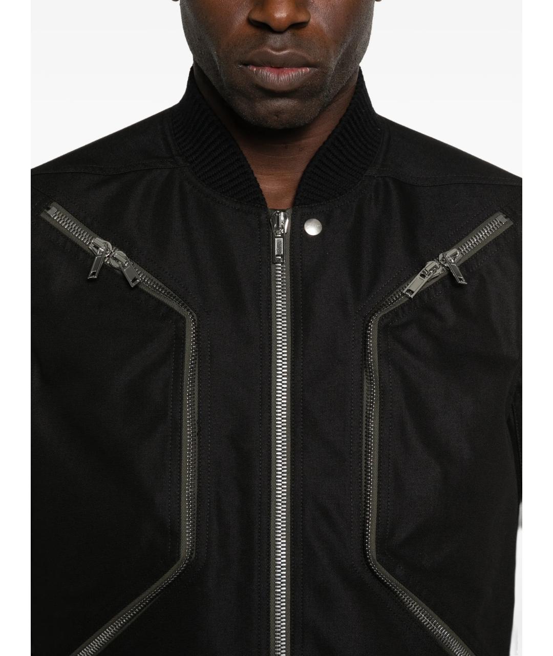 RICK OWENS Черная хлопковая куртка, фото 5